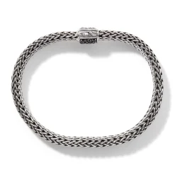 Men John Hardy Chains^Icon Bracelet, Sterling Silver, Pave, 6.5Mm