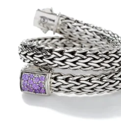 Men John Hardy Chains^Icon Bracelet, Sterling Silver, Pave, 6.5Mm