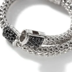 Women John Hardy Chains^Icon Bracelet, Sterling Silver, Pave, 5Mm
