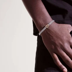 Women John Hardy Chains^Icon Bracelet, Sterling Silver, Gold, 6.5Mm