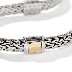 Men John Hardy Chains^Icon Bracelet, Sterling Silver, Gold, 7.5Mm