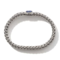 Women John Hardy Chains^Icon Bracelet, Sterling Silver, Pave, 10.5Mm
