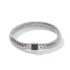 Men John Hardy Chains^Icon Bracelet, Sterling Silver, Pave, 7.5Mm
