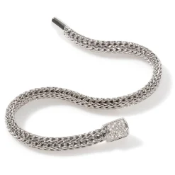 Women John Hardy Chains^Icon Bracelet, Sterling Silver, Diamonds, 5Mm