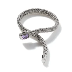 Women John Hardy Chains^Icon Bracelet, Sterling Silver, Pave, 5Mm