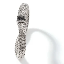 Women John Hardy Chains^Icon Bracelet, Sterling Silver, Pave, 6.5Mm