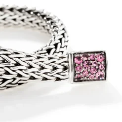 Men John Hardy Chains^Icon Bracelet, Sterling Silver, Pave, 6.5Mm