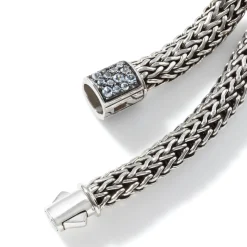 Men John Hardy Chains^Icon Bracelet, Sterling Silver, Pave, 6.5Mm