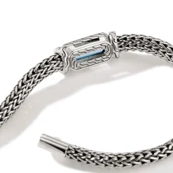 Men John Hardy Chains^Icon Bracelet, Sterling Silver, Gemstone, 5Mm