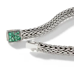 Men John Hardy Chains^Icon Bracelet, Sterling Silver, Pave, 6.5Mm