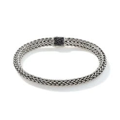 Men John Hardy Chains^Icon Bracelet, Sterling Silver, Pave, 6.5Mm