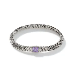 Men John Hardy Chains^Icon Bracelet, Sterling Silver, Pave, 6.5Mm