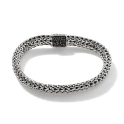 Men John Hardy Chains^Icon Bracelet, Sterling Silver, Pave, 6.5Mm