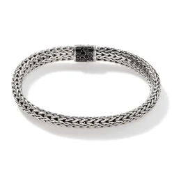 Men John Hardy Chains^Icon Bracelet, Sterling Silver, Pave, 6.5Mm