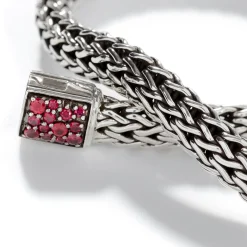 Men John Hardy Chains^Icon Bracelet, Sterling Silver, Pave, 6.5Mm