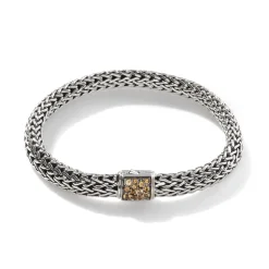 Men John Hardy Chains^Icon Bracelet, Sterling Silver, Pave, 6.5Mm