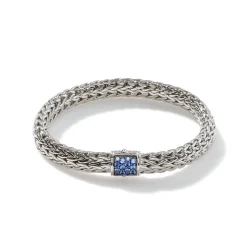 Women John Hardy Chains^Icon Bracelet, Sterling Silver, Pave, 7.5Mm