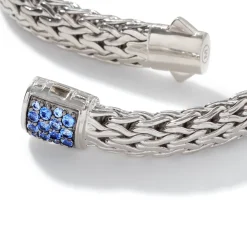 Women John Hardy Chains^Icon Bracelet, Sterling Silver, Pave, 7.5Mm