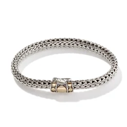 Men John Hardy Chains^Icon Dot Bracelet, Sterling Silver, Gold