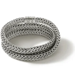 Men John Hardy Chains^Icon Flat Wrap, Sterling Silver, 7.5Mm