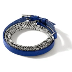 Women John Hardy Chains^Icon Wrap, Sterling Silver, Leather