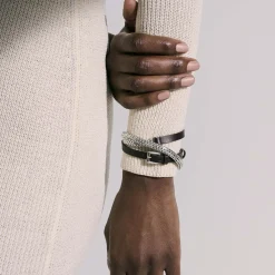 Women John Hardy Chains^Icon Wrap, Sterling Silver, Leather