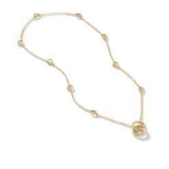 Women John Hardy Layering^Interlocking Keyring Necklace, Gold