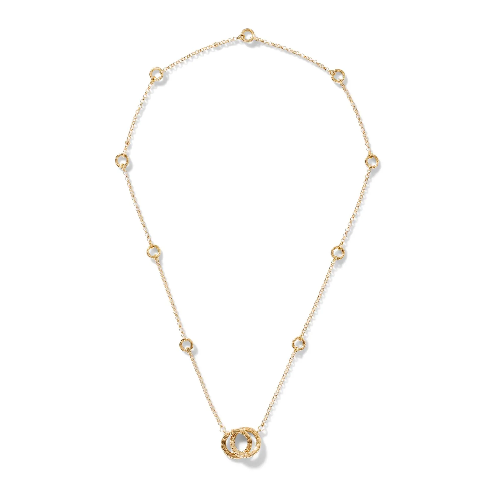 Women John Hardy Layering^Interlocking Keyring Necklace, Gold