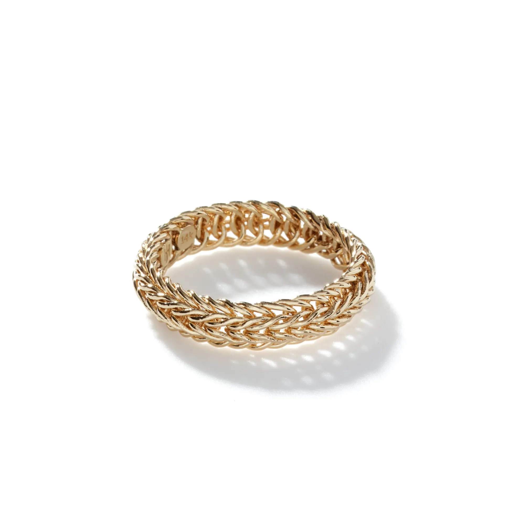 Women John Hardy Soft^Kami Chain Band Ring, Sterling Silver, Slim