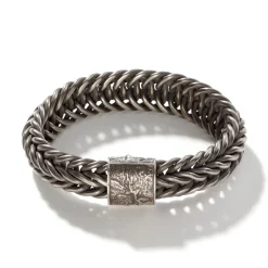 Men John Hardy Chains^Kami Chain Bracelet, Dark Silver, 15Mm