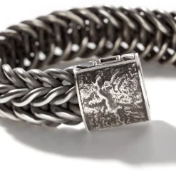 Men John Hardy Chains^Kami Chain Bracelet, Dark Silver, 15Mm