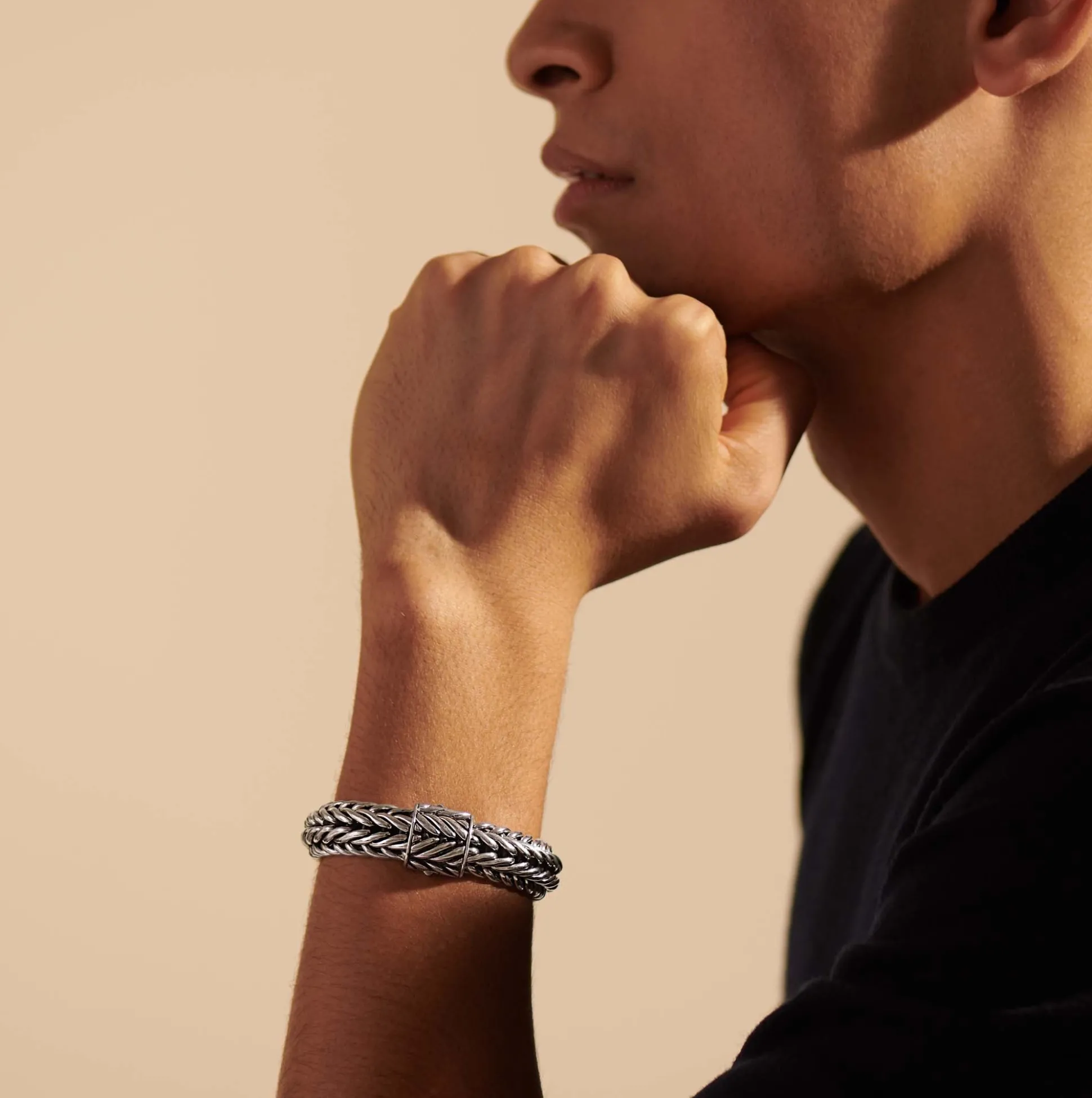 Men John Hardy Chains^Kami Chain Bracelet, Sterling Silver, 15Mm