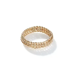 Women John Hardy Soft^Kami Chain Ring, Gold, 4.5Mm