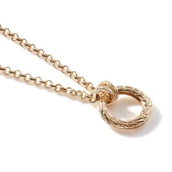 Women John Hardy Layering^Keyring Necklace, Gold, 2Mm