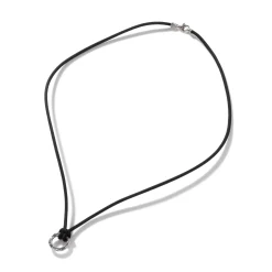 Men John Hardy Tags & Pendants^Keyring Necklace, Leather, Sterling Silver