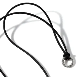 Men John Hardy Tags & Pendants^Keyring Necklace, Leather, Sterling Silver