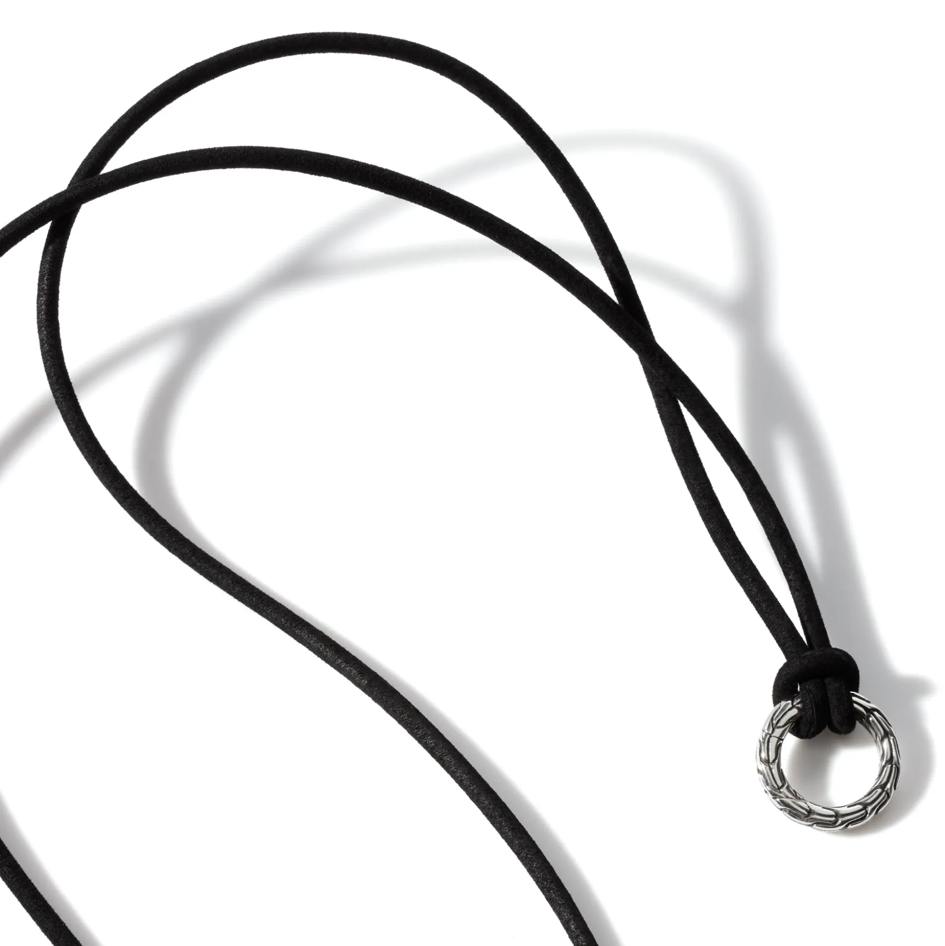Men John Hardy Tags & Pendants^Keyring Necklace, Leather, Sterling Silver