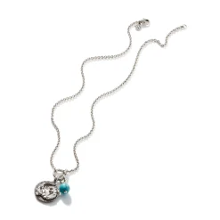 Women John Hardy Layering^Keyring Necklace, Sterling Silver, 2.45 Mm