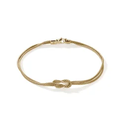 Men John Hardy Chains^Love Knot Bracelet, Gold, 1.8Mm
