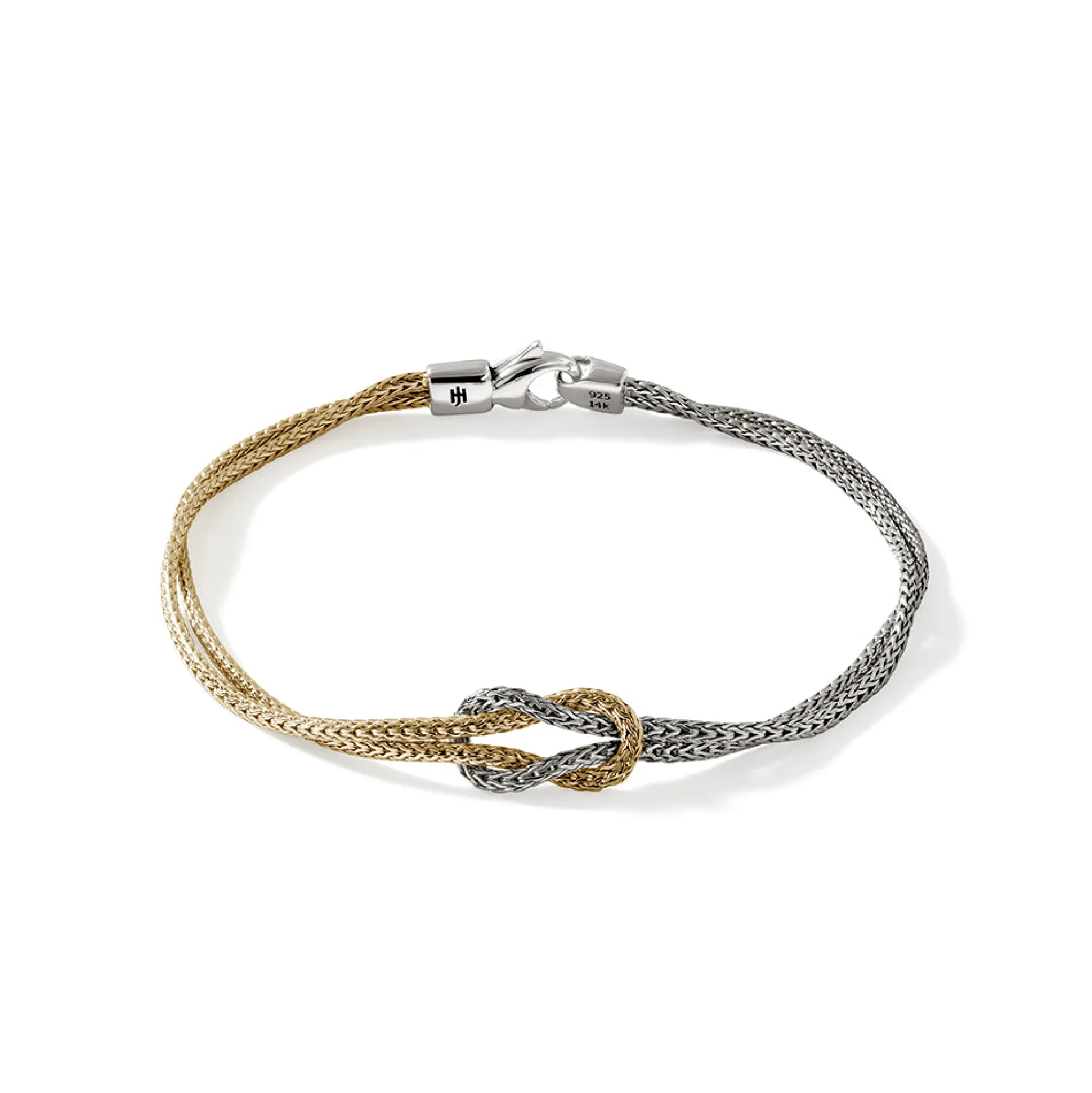 Men John Hardy Chains^Love Knot Bracelet, Gold, 1.8Mm