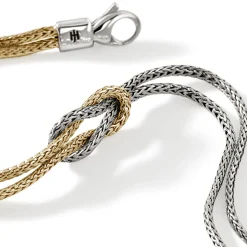 Men John Hardy Chains^Love Knot Bracelet, Gold, 1.8Mm