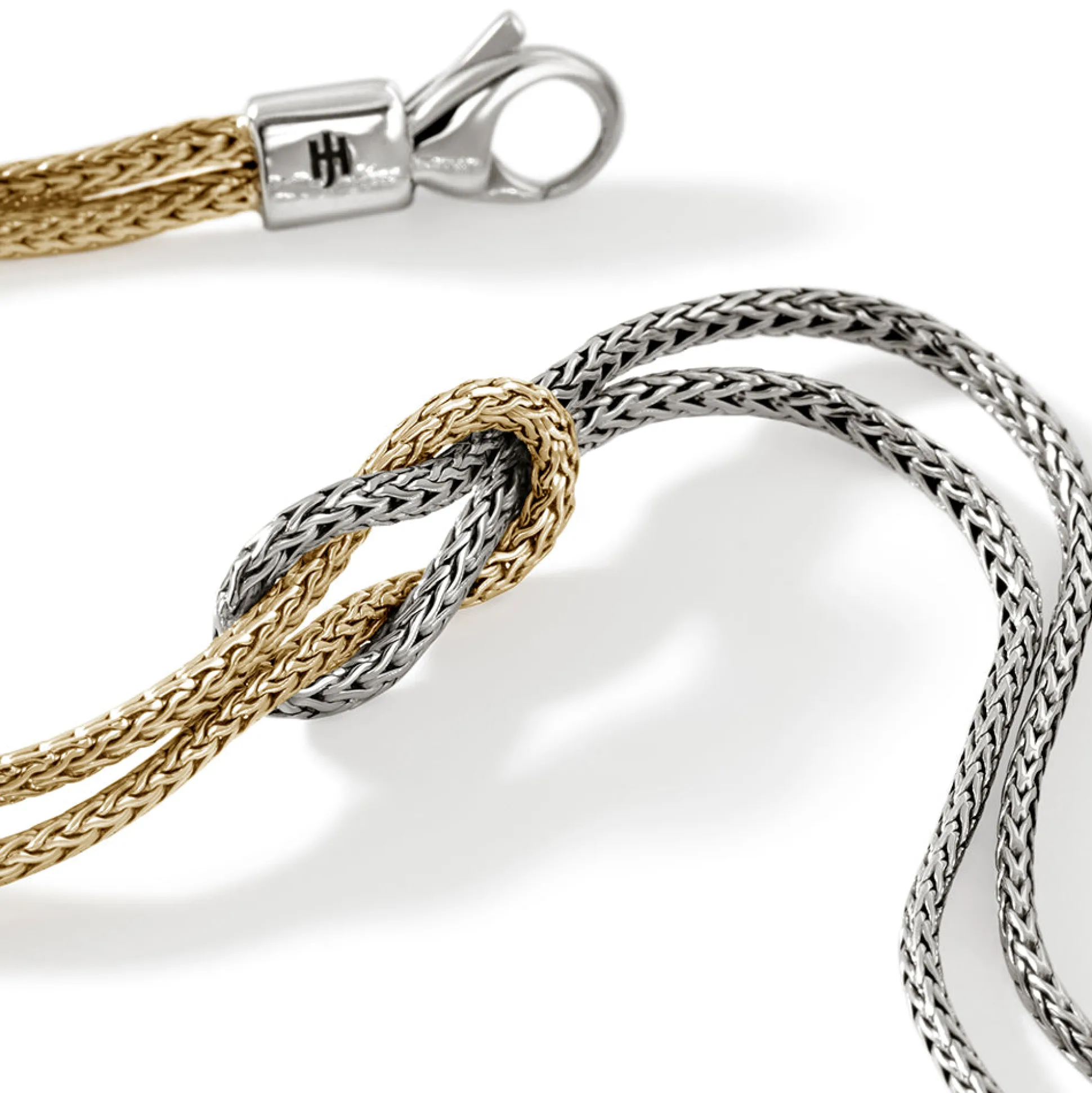 Men John Hardy Chains^Love Knot Bracelet, Gold, 1.8Mm