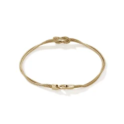 Men John Hardy Chains^Love Knot Bracelet, Gold, 1.8Mm