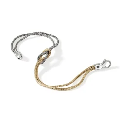 Men John Hardy Chains^Love Knot Bracelet, Gold, Silver, 1.8Mm