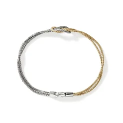 Men John Hardy Chains^Love Knot Bracelet, Gold, Silver, 1.8Mm