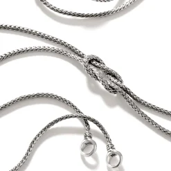 Women John Hardy Layering^Love Knot Convertable Necklace, Silver, 1.8Mm