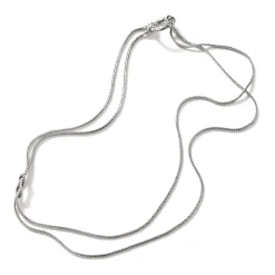 Women John Hardy Layering^Love Knot Convertable Necklace, Silver, 1.8Mm