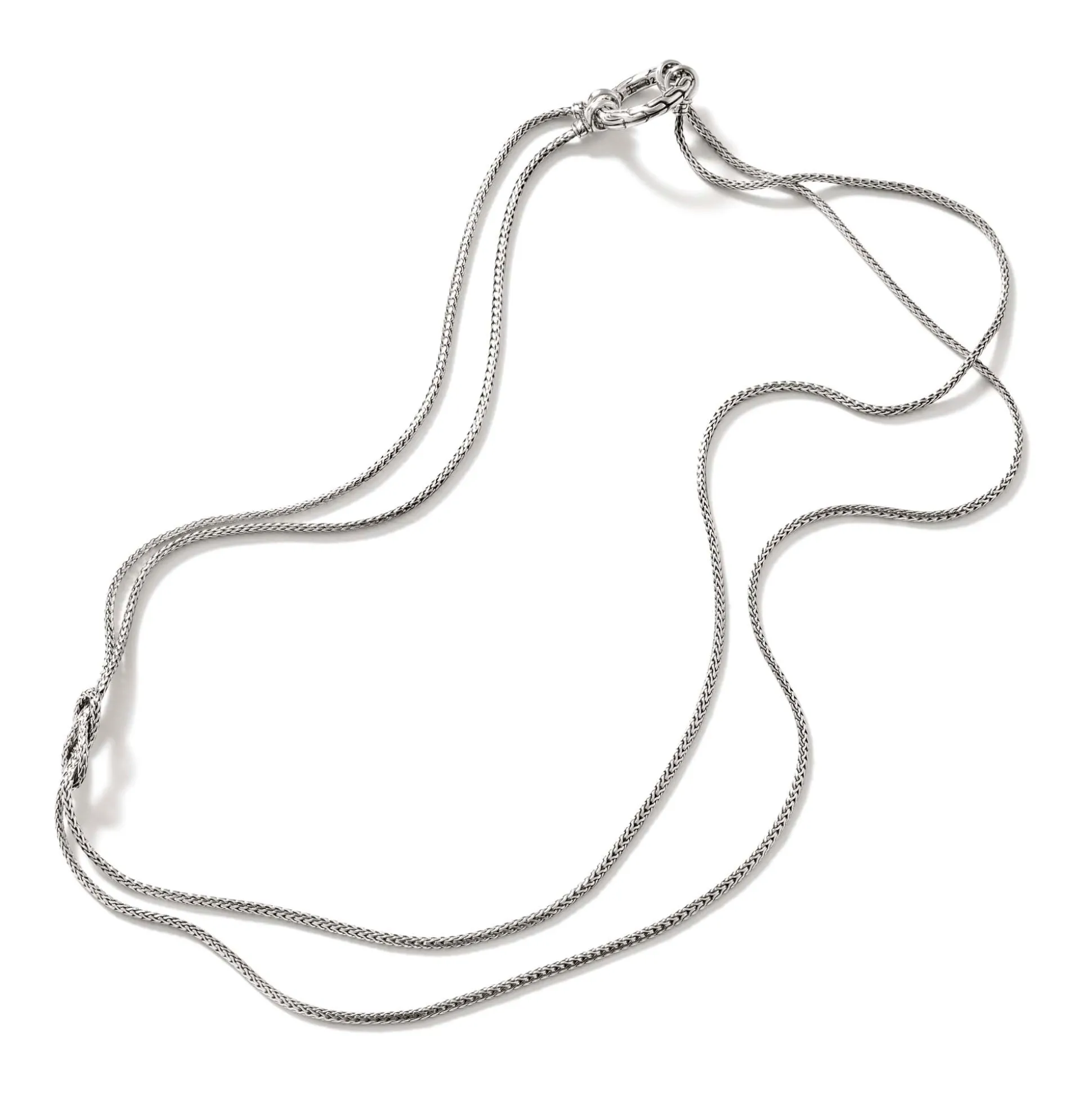 Women John Hardy Layering^Love Knot Convertable Necklace, Silver, 1.8Mm
