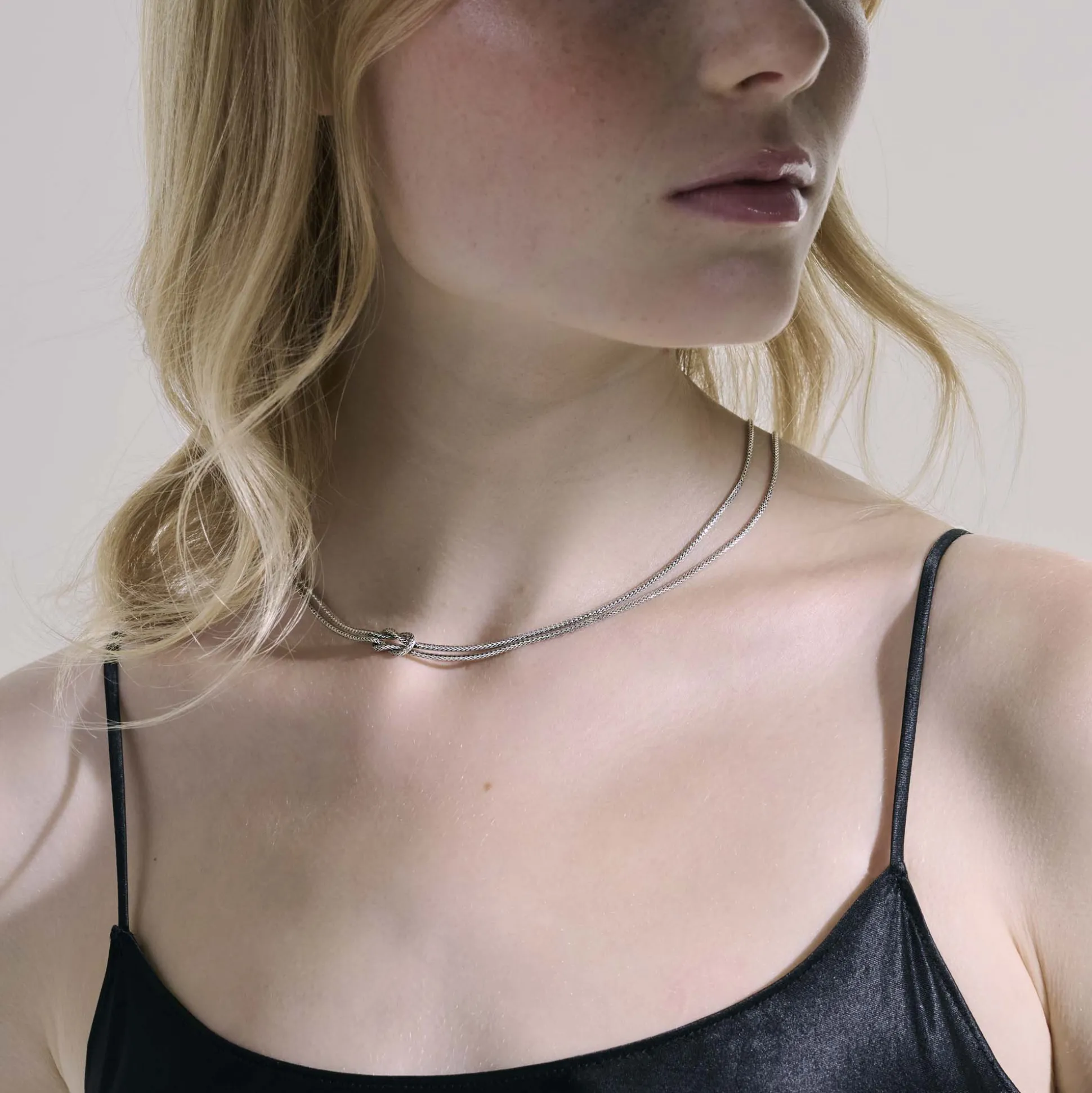 Women John Hardy Layering^Love Knot Convertable Necklace, Gold, 1.8Mm