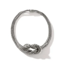 Women John Hardy Statement^Love Knot Necklace, Sterling Silver, 11.5Mm